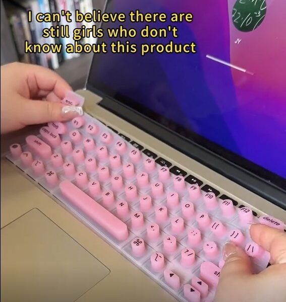 Long Nail Typing Laptop Keyboard Cover (for macbook/Dell/HP laptops)