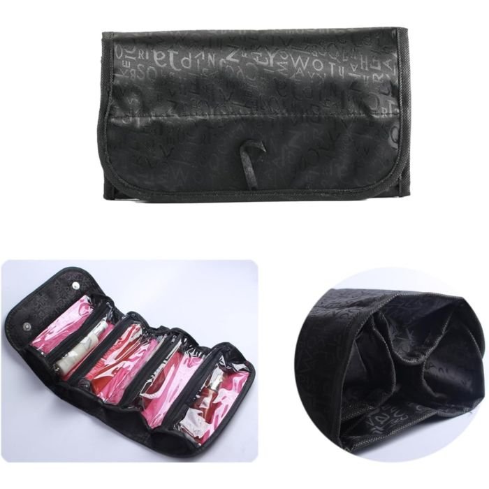 Travel Roll-up Makeup Case Organizer