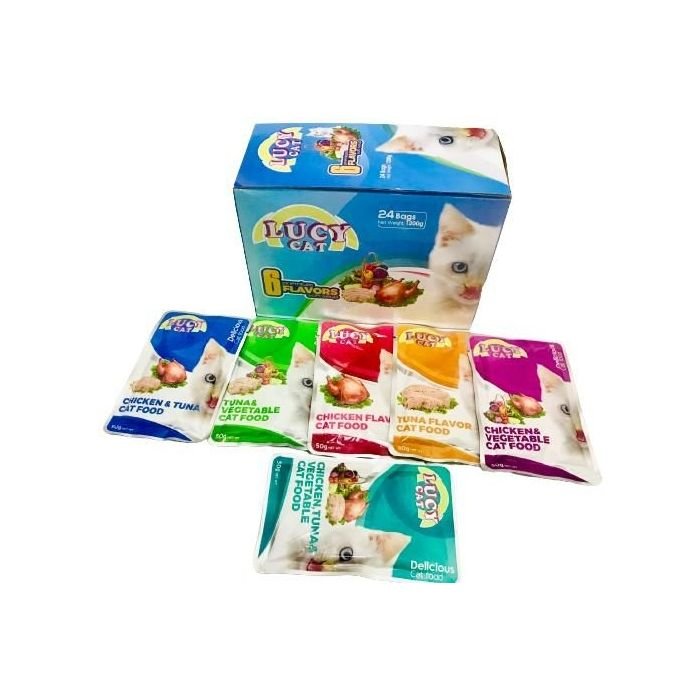 Lucy Cat food 50gm x 24 - Image 2