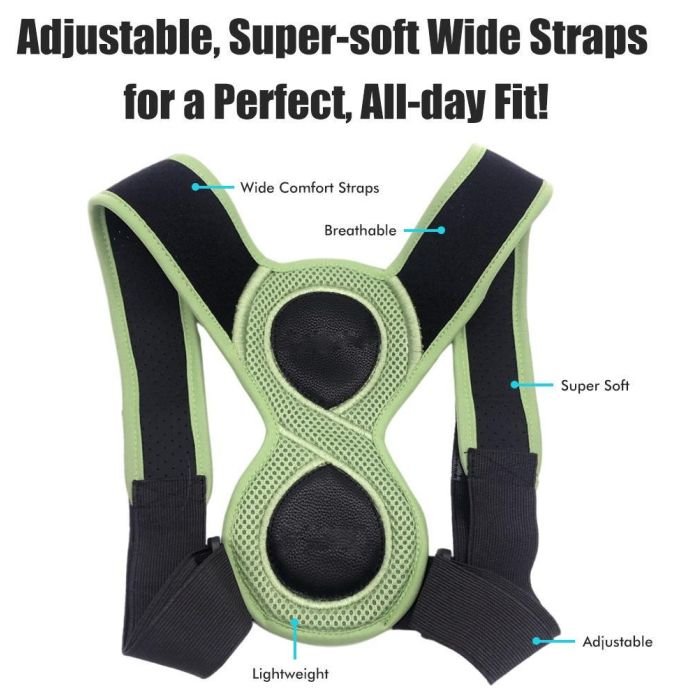 Adjustable 8 Shaped Posture Corrector Upper Back Brace Support - Image 3
