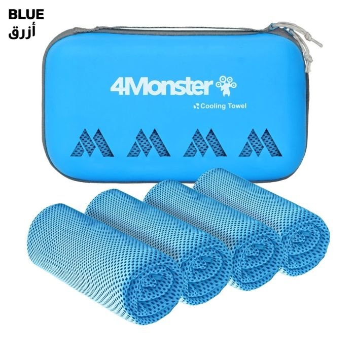 4Monster Foldable Cooling Towel Set 4 Pieces 30 x 100 cm - Image 3
