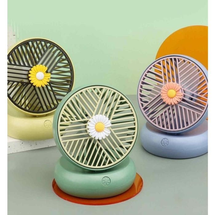 Portable & Rechargeable USB Desk Fan - Assorted Colors - Image 2