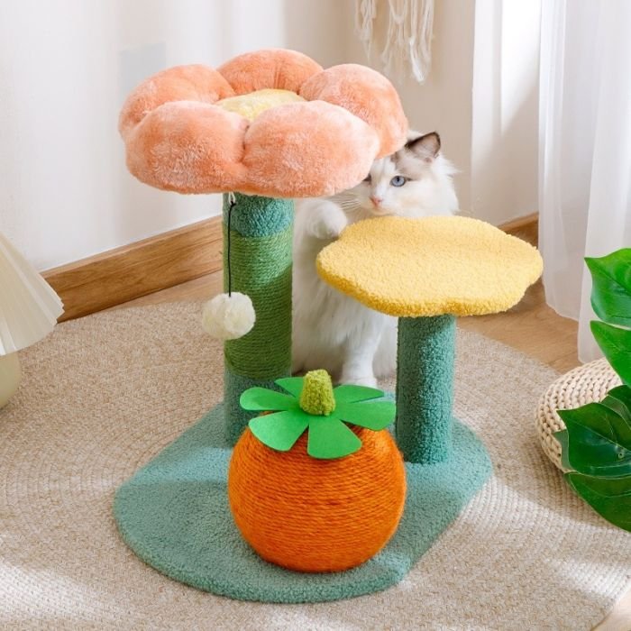 Flower and Small Plant Tree Cat Toy - Image 2