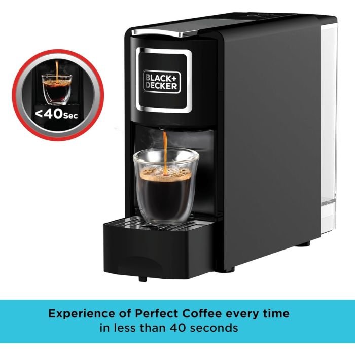 Black and Decker 1140W Capsule Coffee Machine - Image 3