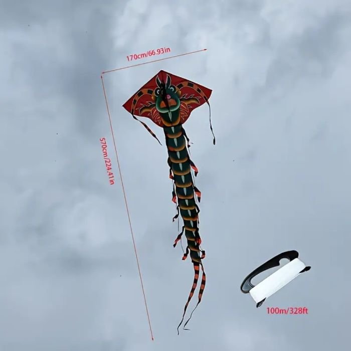 Large Dragon Shaped Kite 570 x 170 cm - Image 2