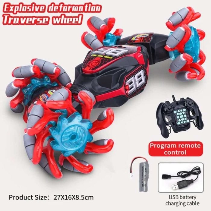 Portable 4WD Twist Stunt Car with Gesture and Remote Control - Image 3