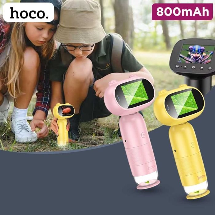 2-Inch Rechargeable Portable Digital Kids Microscope by Hoco