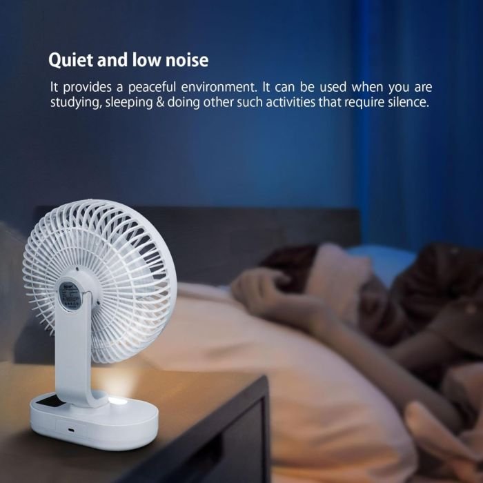 Mr. Light Rechargeable Fan 1500mAh With Night Light - Image 5