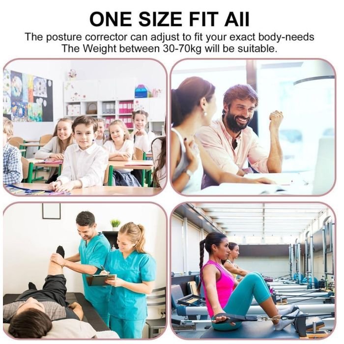 Adjustable 8 Shaped Posture Corrector Upper Back Brace Support - Image 4