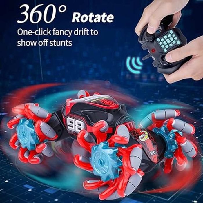 Portable 4WD Twist Stunt Car with Gesture and Remote Control - Image 5