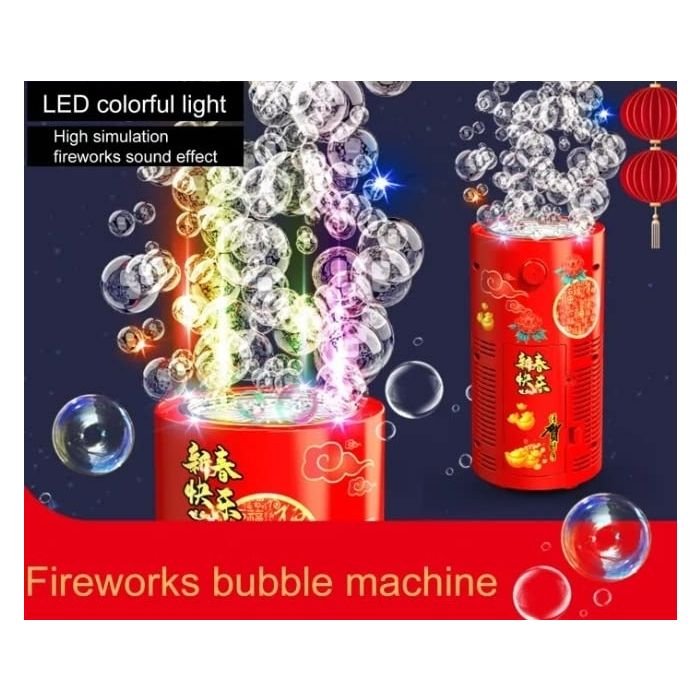 Automatic Firework Bubbles Maker with LED Lights, Sounds & 12 Holes - Image 5