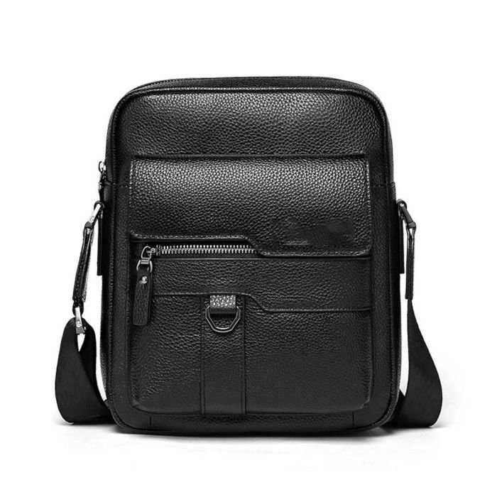 Men's Leather Crossbody Bag - Image 9