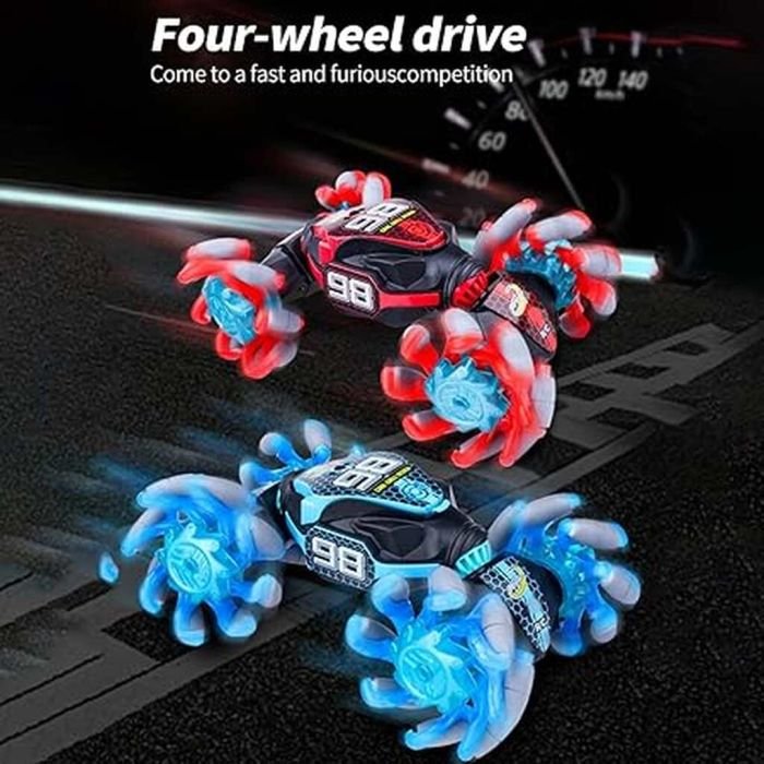 Portable 4WD Twist Stunt Car with Gesture and Remote Control