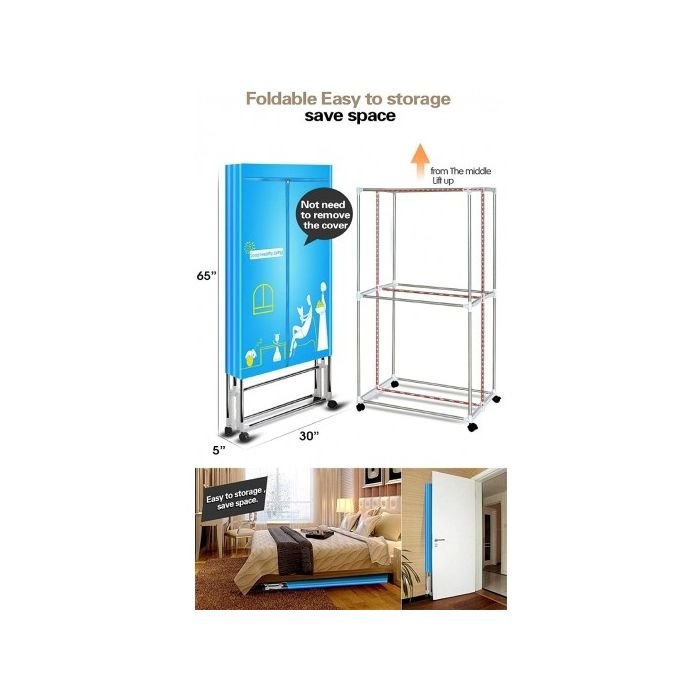 Manatee 1300W Portable Electric Clothes Dryer with Remote Control - Image 2