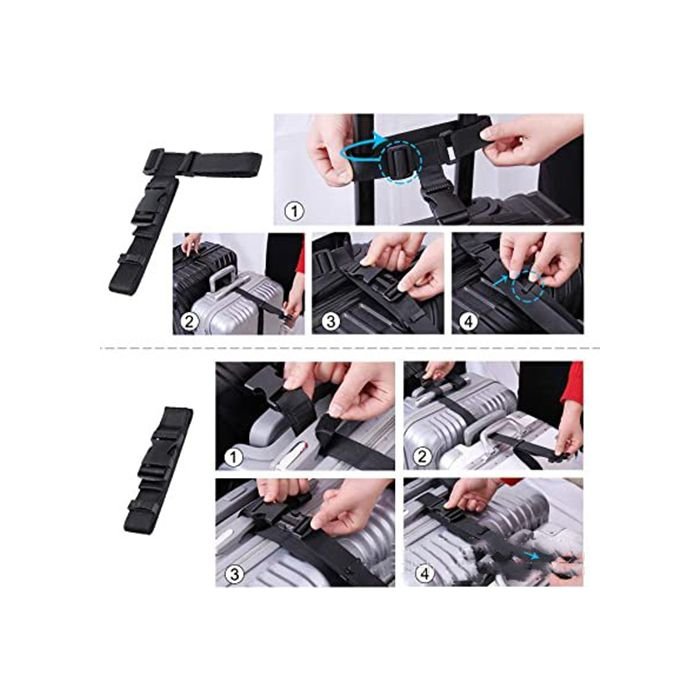 Luggage Suitcase Belt with Detachable Buckle - Image 4