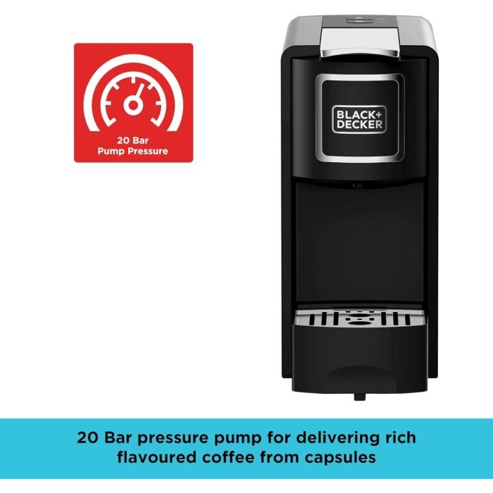 Black and Decker 1140W Capsule Coffee Machine - Image 5