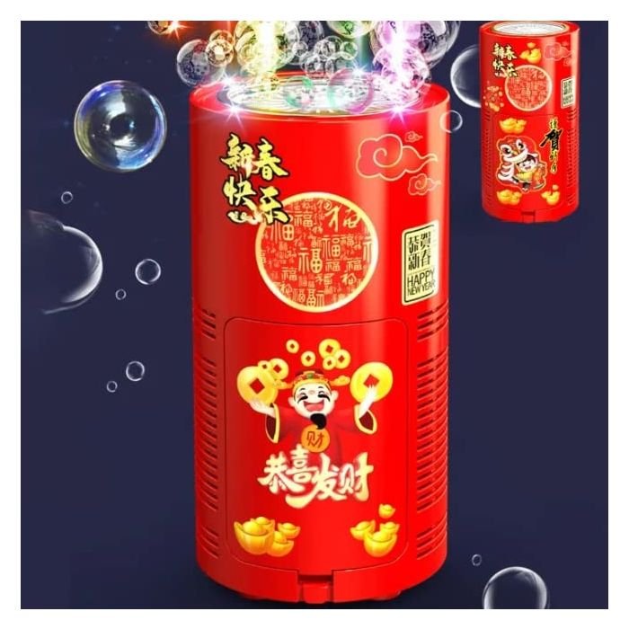Automatic Firework Bubbles Maker with LED Lights, Sounds & 12 Holes - Image 8
