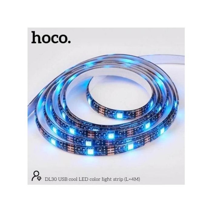 Hoco DL30 4m USB LED Strip Light with Remote - Image 2