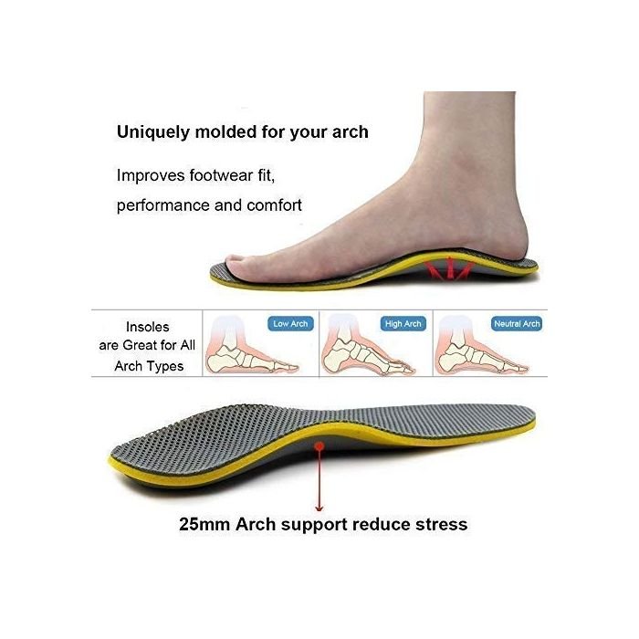 Memory Foam Insoles For Shoes Arch Support - Size 40 to 46 - Image 5