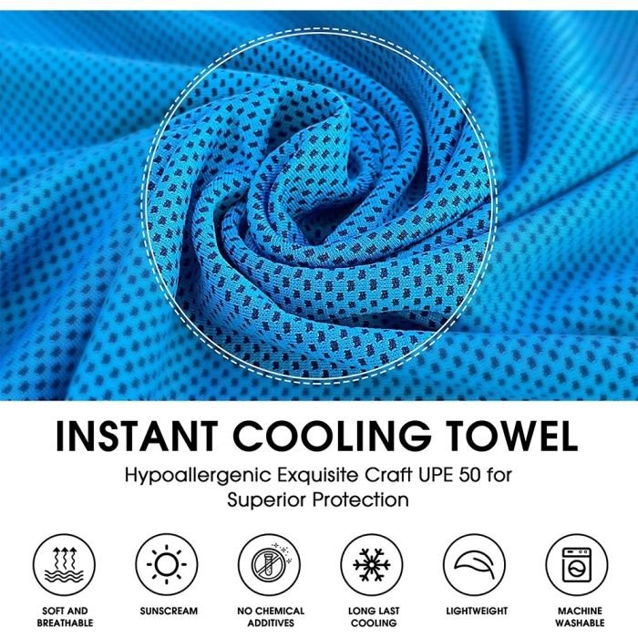 4Monster Foldable Cooling Towel Set 4 Pieces 30 x 100 cm - Image 6