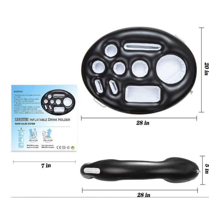 Inflatable Floating Drink Holder for Pools & Beaches - Image 3
