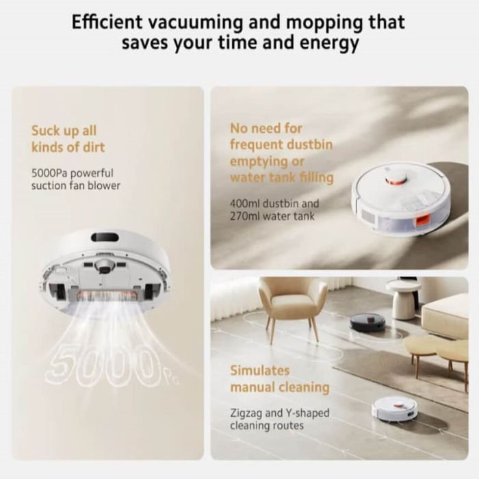 S20 Robot Wet and Dry Vacuum Cleaner 3200mAh by Xiaomi - Image 4