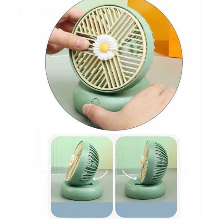 Portable & Rechargeable USB Desk Fan - Assorted Colors - Image 5