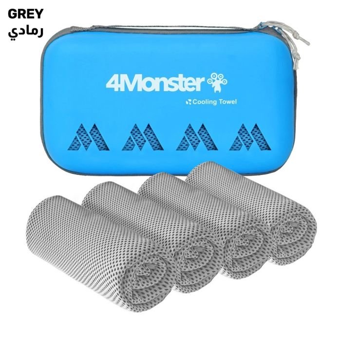 4Monster Foldable Cooling Towel Set 4 Pieces 30 x 100 cm - Image 2