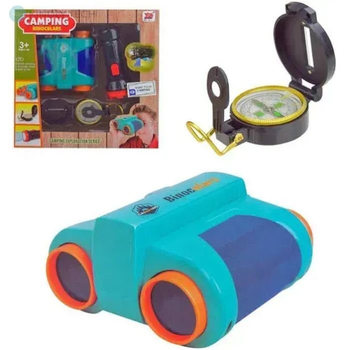 Kids Explorer Camping Set Binoculars with Flashlight and Compass - Image 2