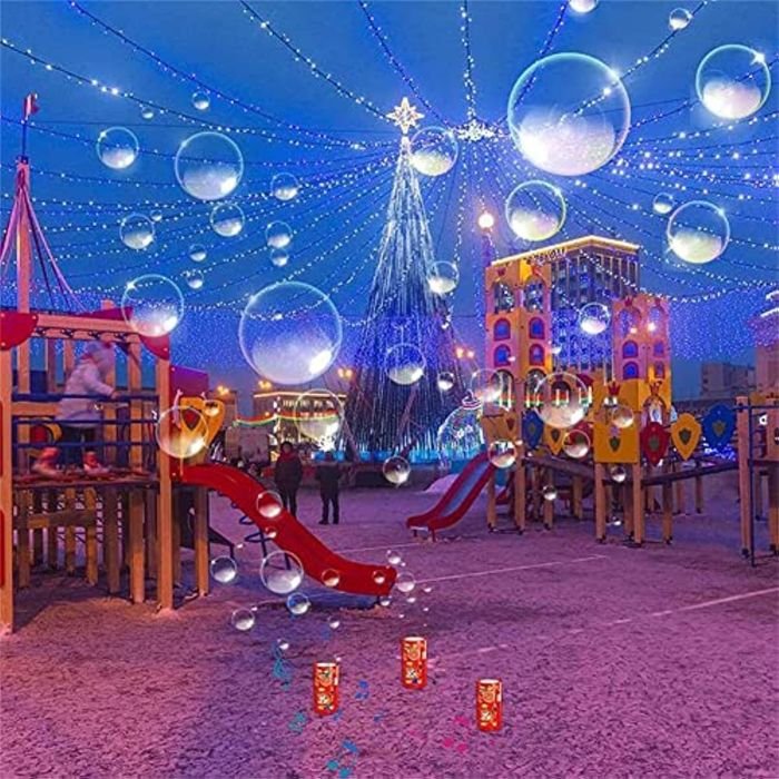 Automatic Firework Bubbles Maker with LED Lights, Sounds & 12 Holes - Image 2