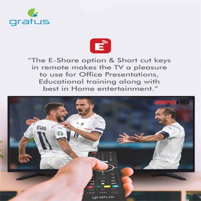 75-inch LED 4K Smart Android TV by Gratus - Image 4