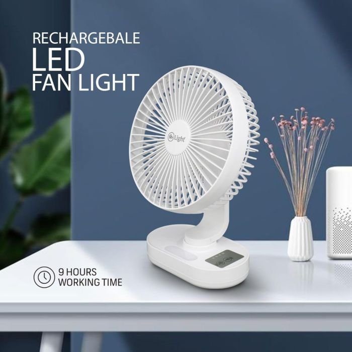 Mr. Light Rechargeable Fan 1500mAh With Night Light - Image 8